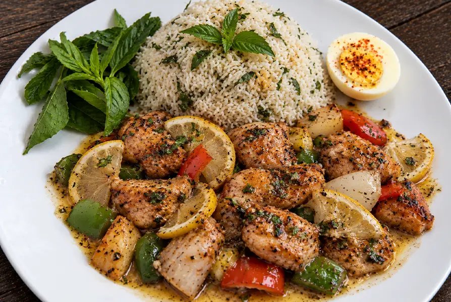 Basil Herb Rice with Lemon Butter