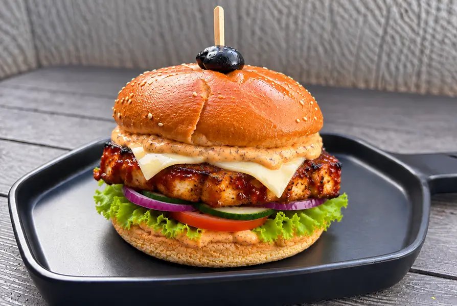 BBQ Paneer Burger