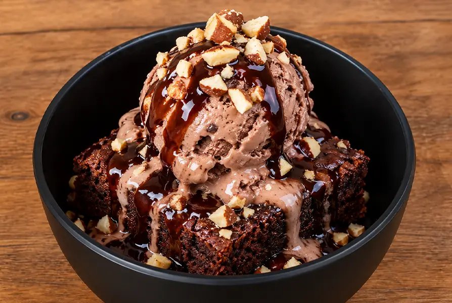 Brownie with Ice Cream