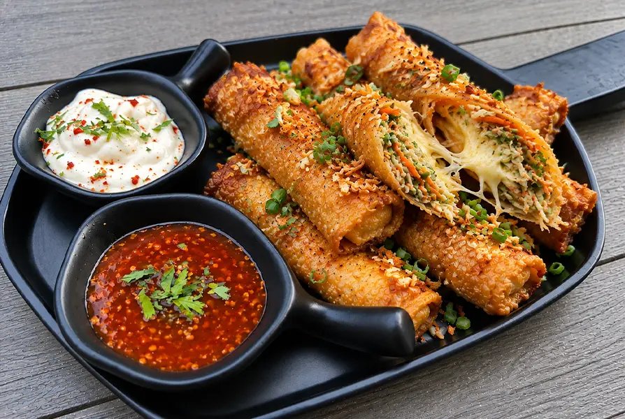 Burmese Cheese Crunch Roll