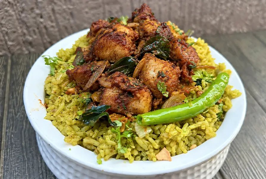 Chicken Fry Piece Cooker Pulao
