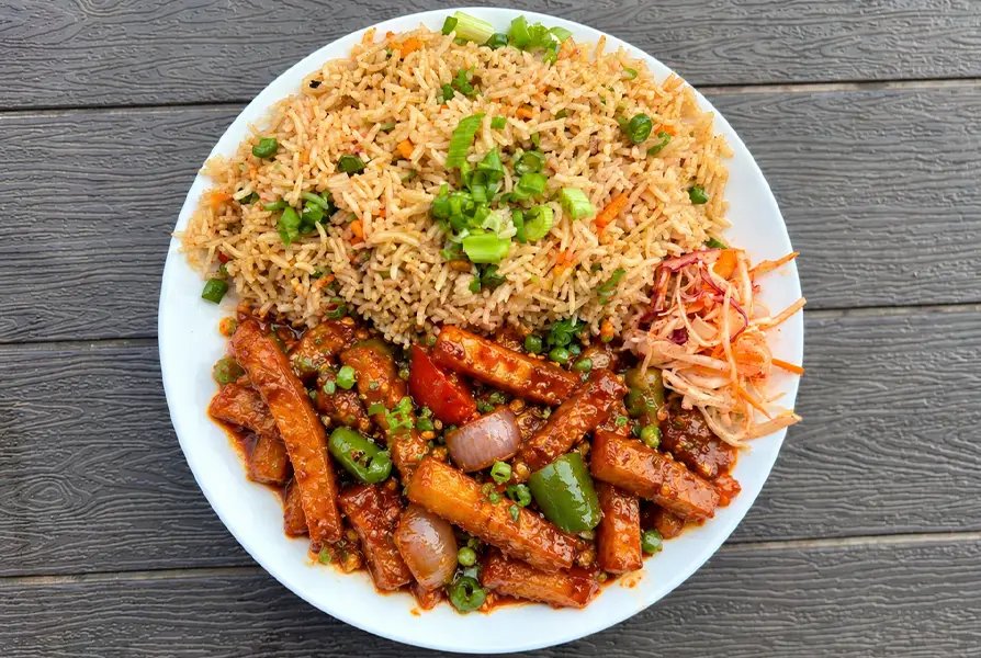 Fried Rice with Chilli Potato