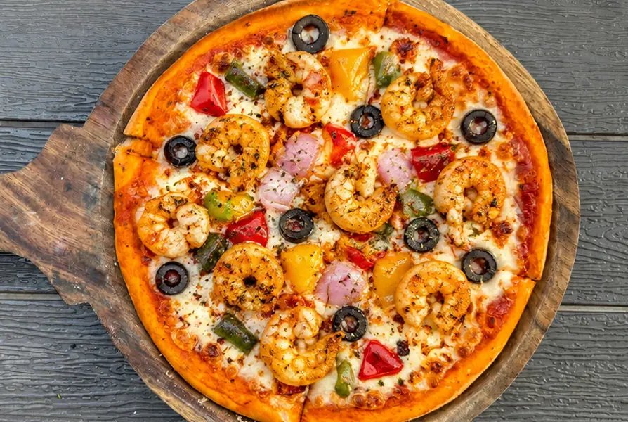 Sauteed Prawn Pizza