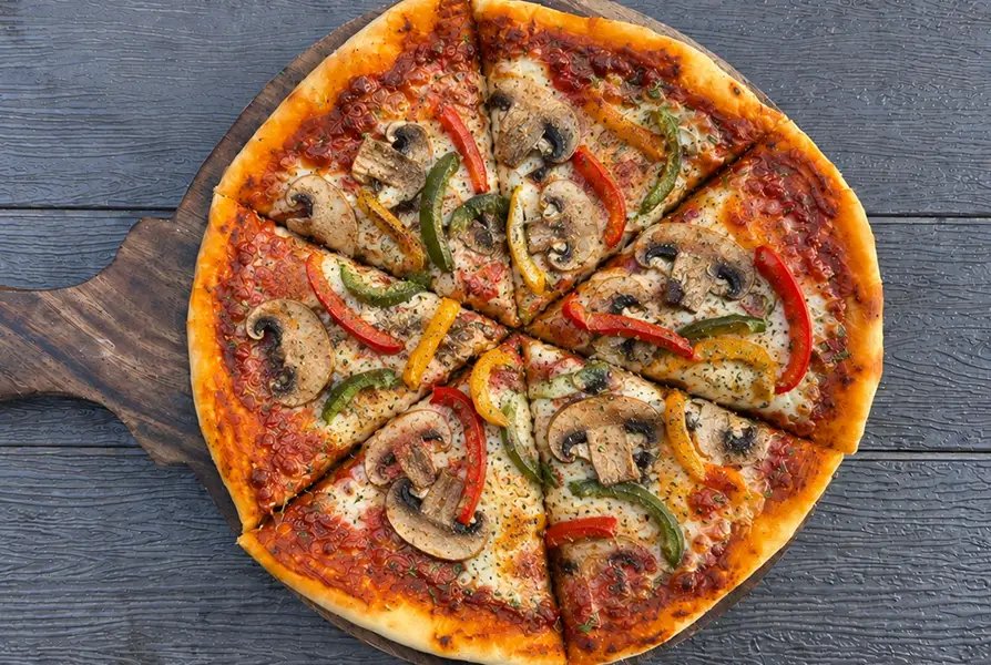 Spicy Pepper & Mushroom Pizza